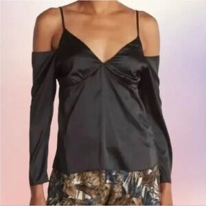 WAYF from Nordstrom Black off Shoulder Top